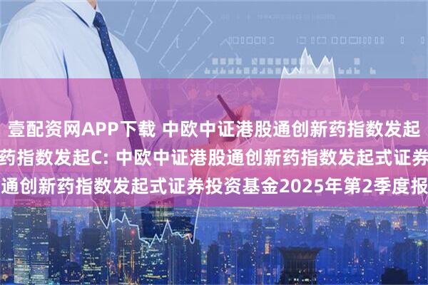 壹配资网APP下载 中欧中证港股通创新药指数发起A,中欧中证港股通创新药指数发起C: 中欧中证港股通创新药指数发起式证券投资基金2025年第2季度报告